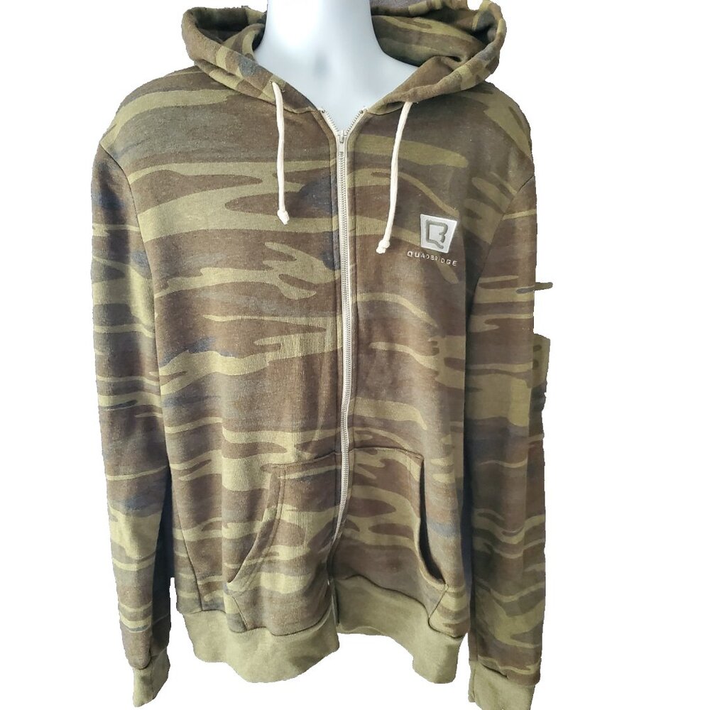 Alternative Earth Hoodie Army Green Camo Mens Xl Quadbridge